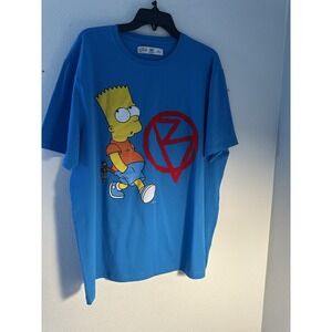 The Simpsons Bad Boy Bart Simpson Official Shirt Blue Matt Groening Art 3XL EEUC